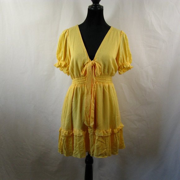 one clothing Dresses One Clothing Los Angeles Yellow Summer Dress